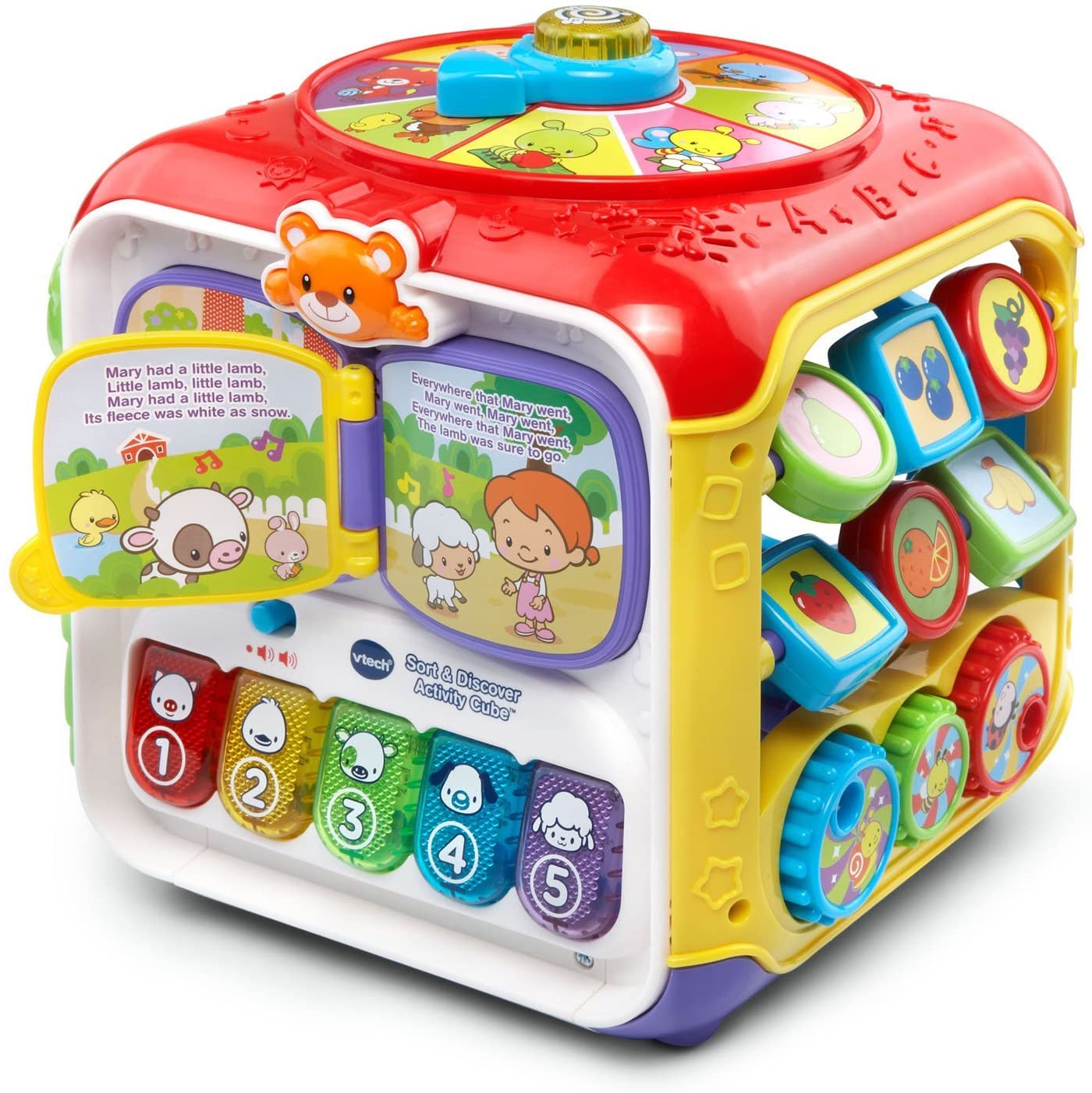 VTech Sort and Discover Activity Cube, Red