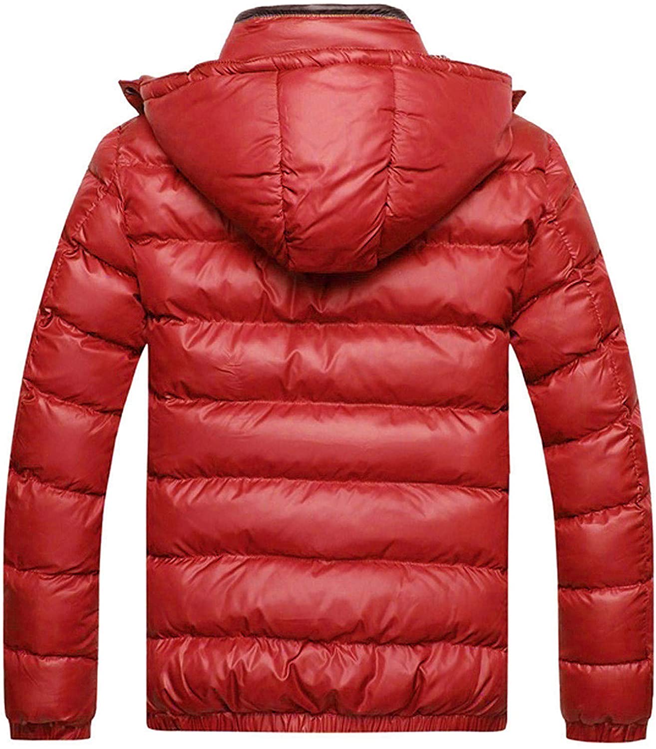 Dosoop Mens Product Suit Over Coat,Winter Hat Removable Cotton Jacket Thickening Warm Cotton Padded