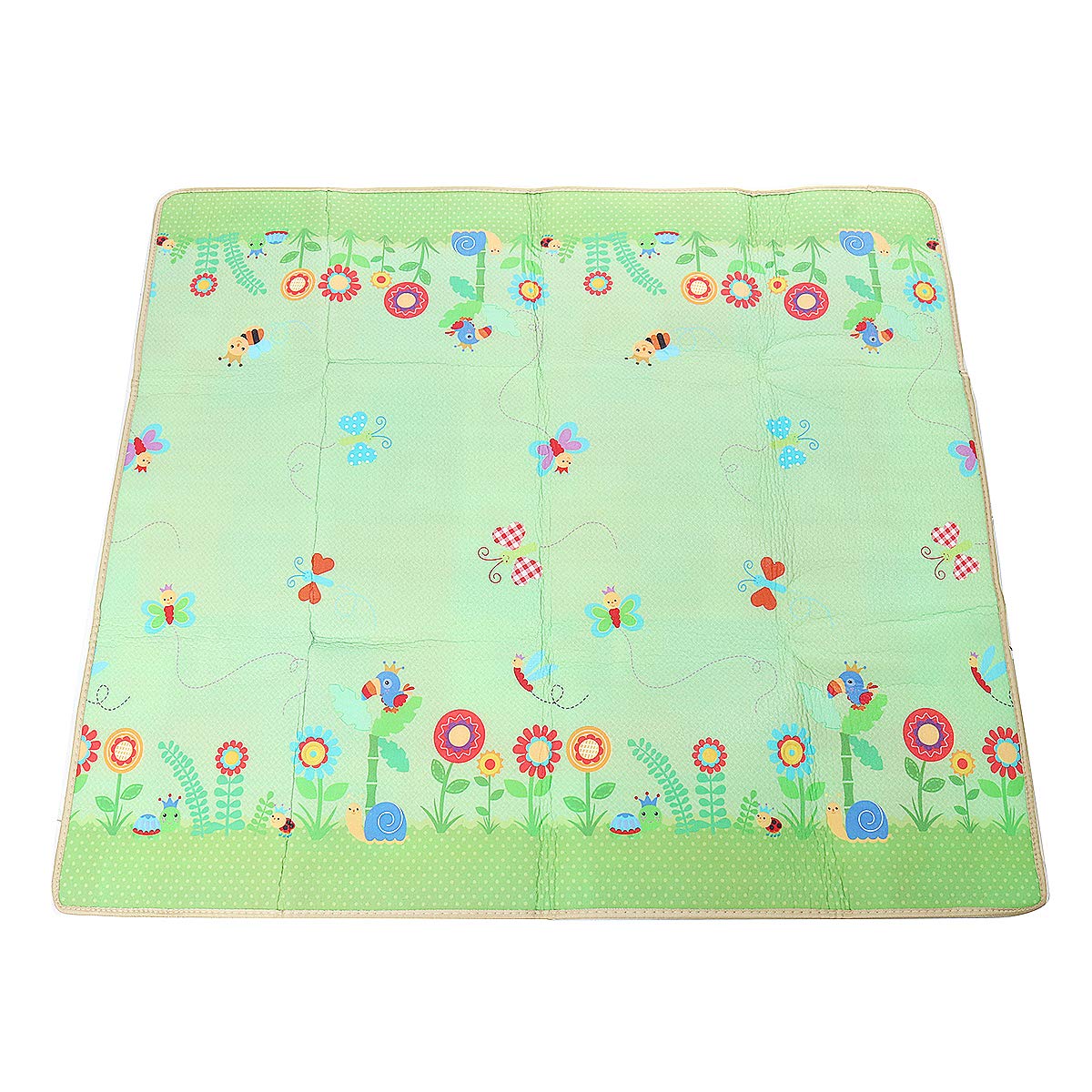79''x71''x0.5'' Double-Sided Crawling Mat Baby Toddlers Infant Waterproof Portable Thick Playmat Are