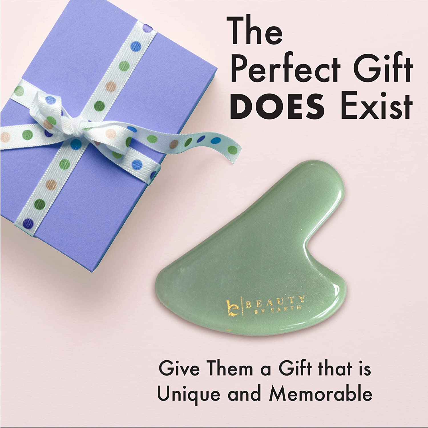 Jade Gua Sha Stone - Face Sculpting Tool, Guasha Tool for Face, Gua Sha Facial Tools for Face Massag