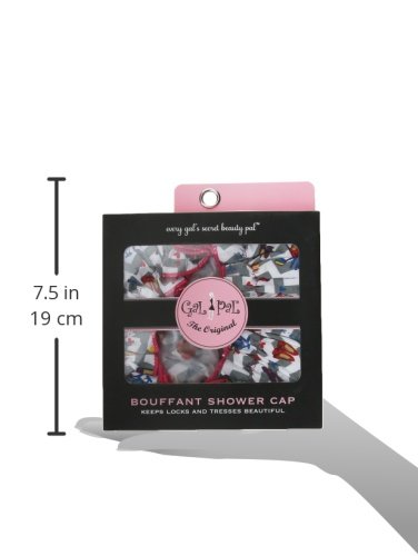 Bath Accessories Bouffant Shower Cap, Shoe Fashionista