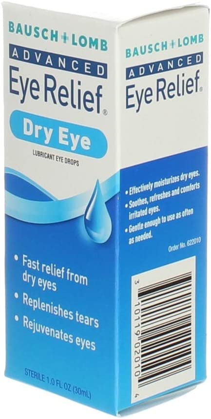 Bausch & Lomb Advanced Eye Relief Dry Eye Lubricant Eye Drops 1oz ( Packs of 2)