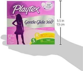 Playtex Gentle Glide Tampons RegularSuper Absorbency Fresh Scent, 36 Count