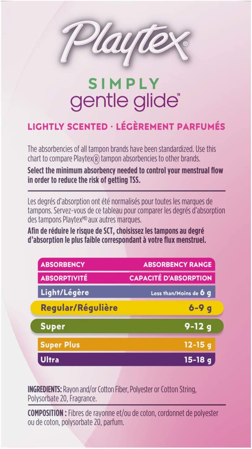 Playtex Gentle Glide Tampons RegularSuper Absorbency Fresh Scent, 36 Count