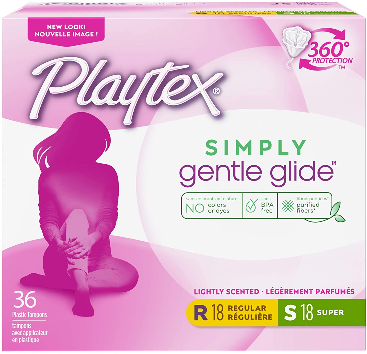 Playtex Gentle Glide Tampons RegularSuper Absorbency Fresh Scent, 36 Count