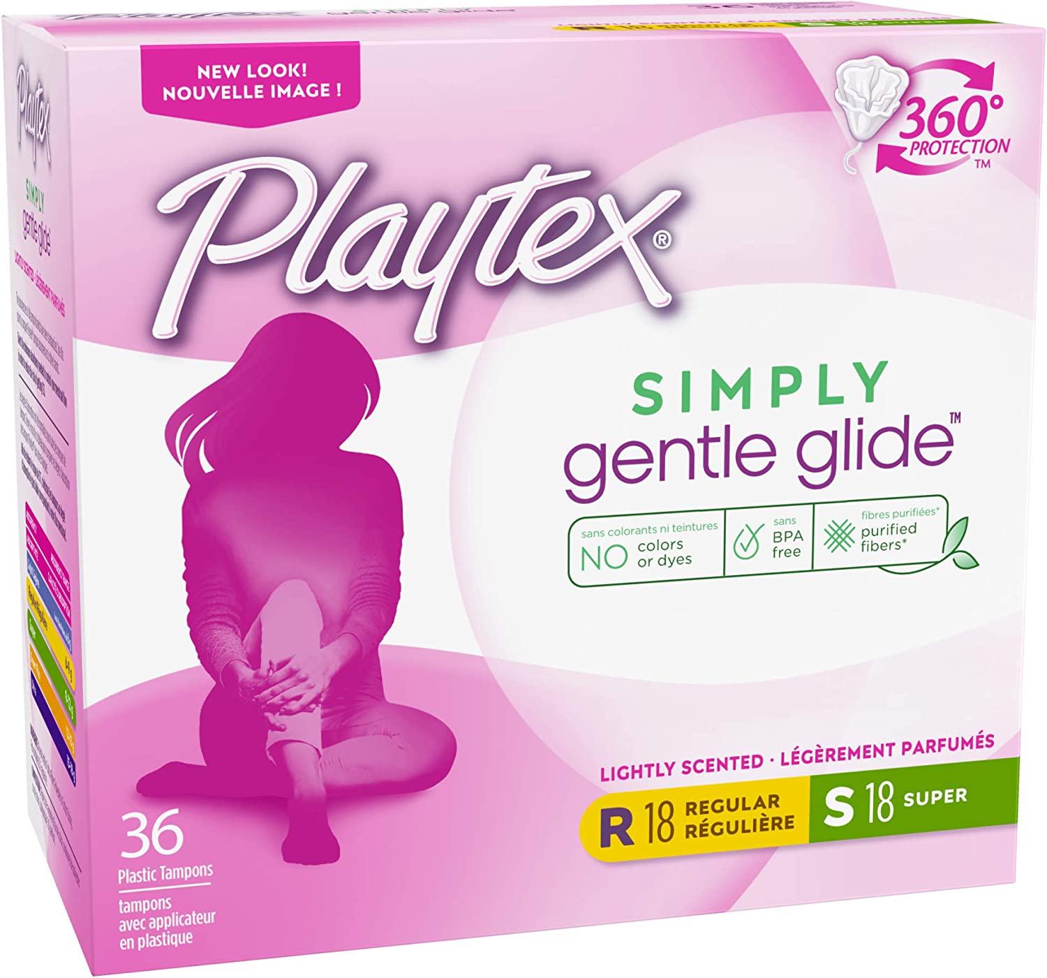 Playtex Gentle Glide Tampons RegularSuper Absorbency Fresh Scent, 36 Count
