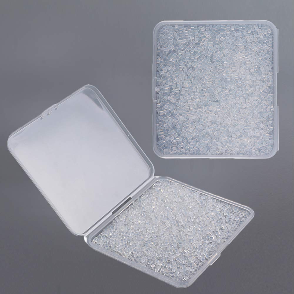 4600Pcs Italian Keratin Glue Granule Pellets Transparent Keration Glue Granule Bead for Hot Fusion N