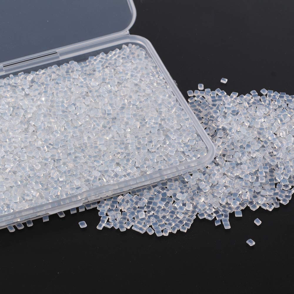 4600Pcs Italian Keratin Glue Granule Pellets Transparent Keration Glue Granule Bead for Hot Fusion N