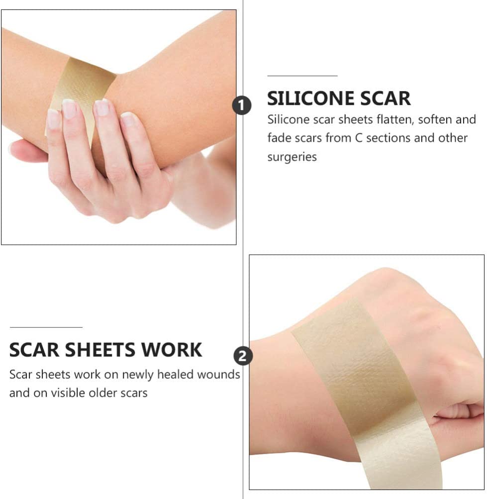 Healifty Silicone Scar Sheets Soften and Flattens Scars Resulting Medical Silicone Scar Removal Resu