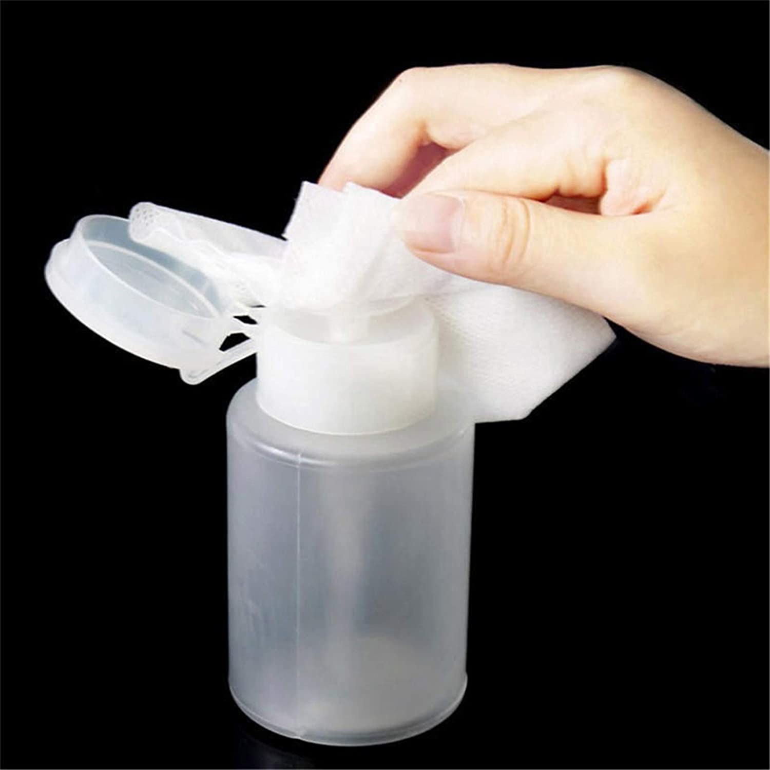 Atmneris Travel Set Nail Polish Remover Pump Dispenser Push Down Cleanser Bottle Nail Polish Remover