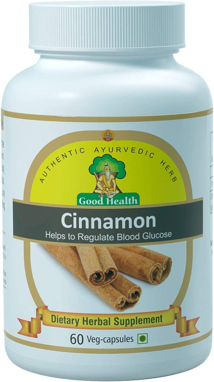 Deals4Goods Sushrut Ayurved Industries - Cinnamon Dietary Supplement (500mg X 60 Veg Capsules) - Die