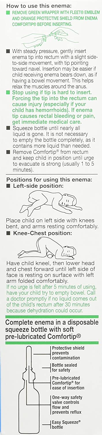 Pedia-lax Fleet Enema Children 2.25oz (Pack 4)