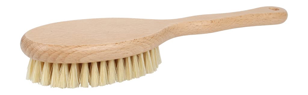 Redecker Short Bath Brush with Natural Pig Bristles, 11-3/4 Inches Long