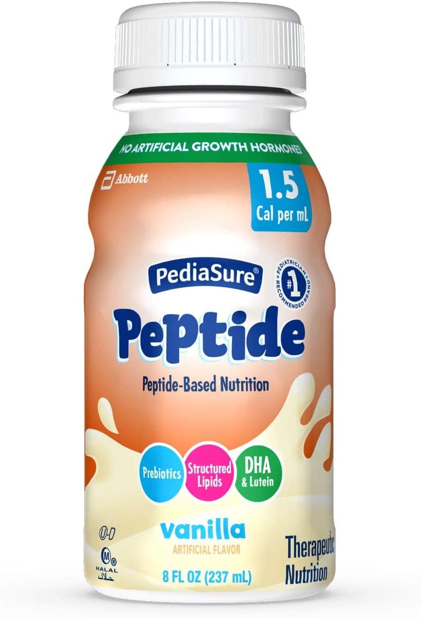 PediaSure Peptide 1.5 Cal, 24 Count, Complete, Balanced Nutrition for Kids with GI Conditions, Pepti