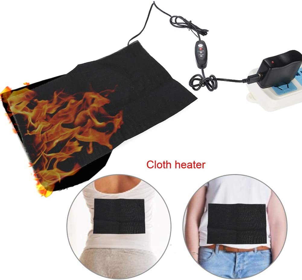 Electric USB Charging Cloth Heater Heating Pad Waist Belly Warming Mat for Fast Pain Relief