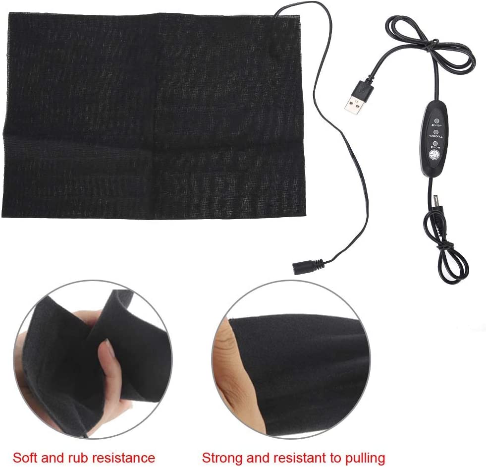 Electric USB Charging Cloth Heater Heating Pad Waist Belly Warming Mat for Fast Pain Relief
