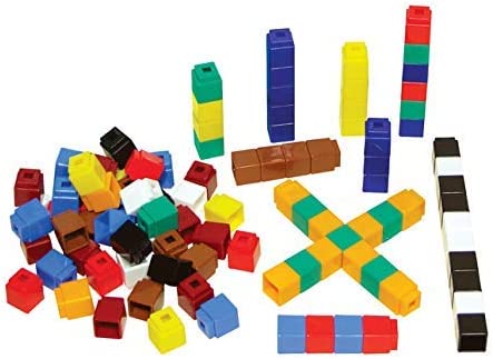 Unifix Cubes, Ten Assorted Colors, Set of 500