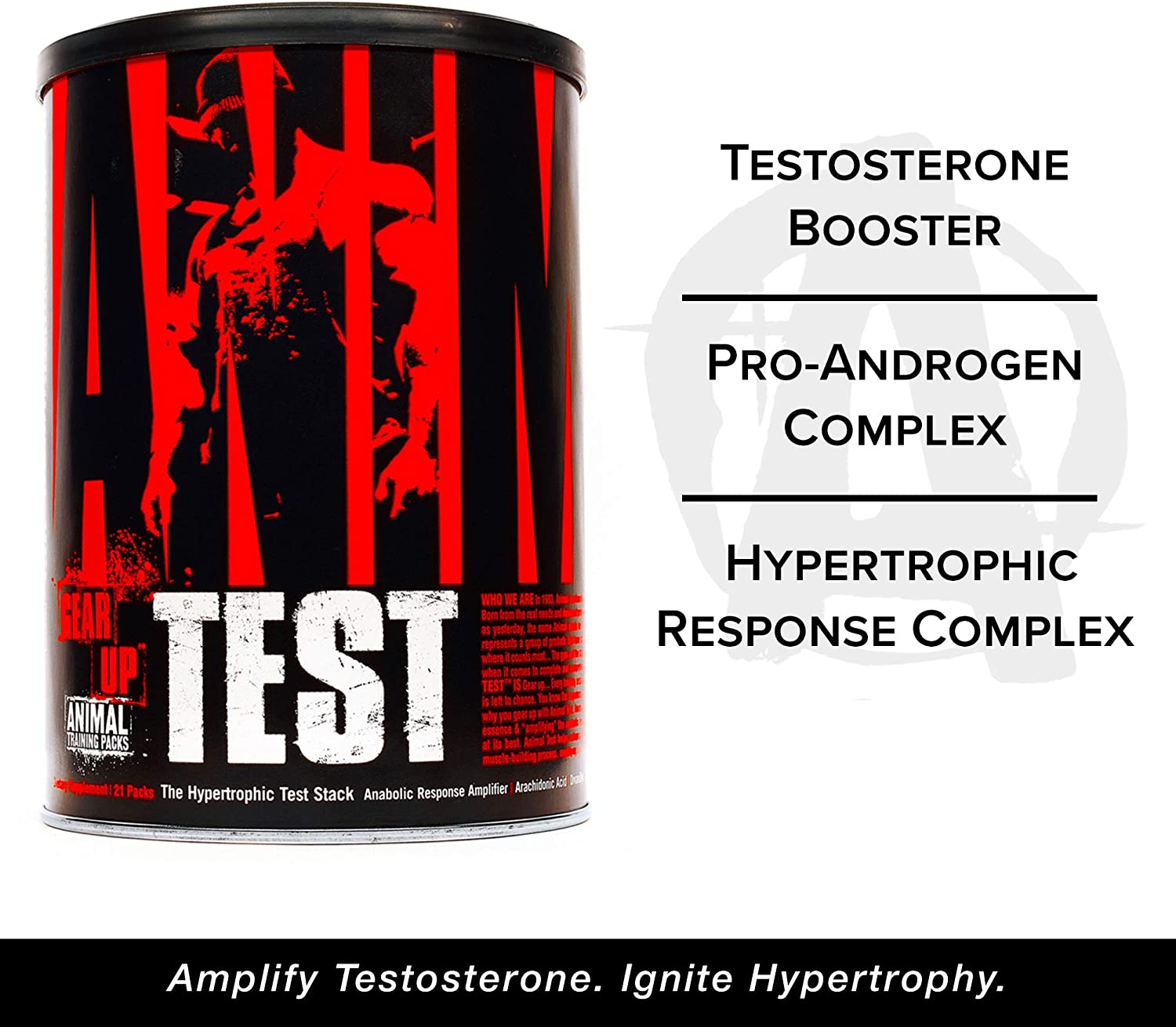 Animal Test Testosterone Booster For Men Arachidonic Acid, Yohimbe