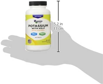 Potassium Gluconate with Iodine Kelp - 250 Tablets - 99mg per Tablet with 150mcg of Iodine - Leg & M
