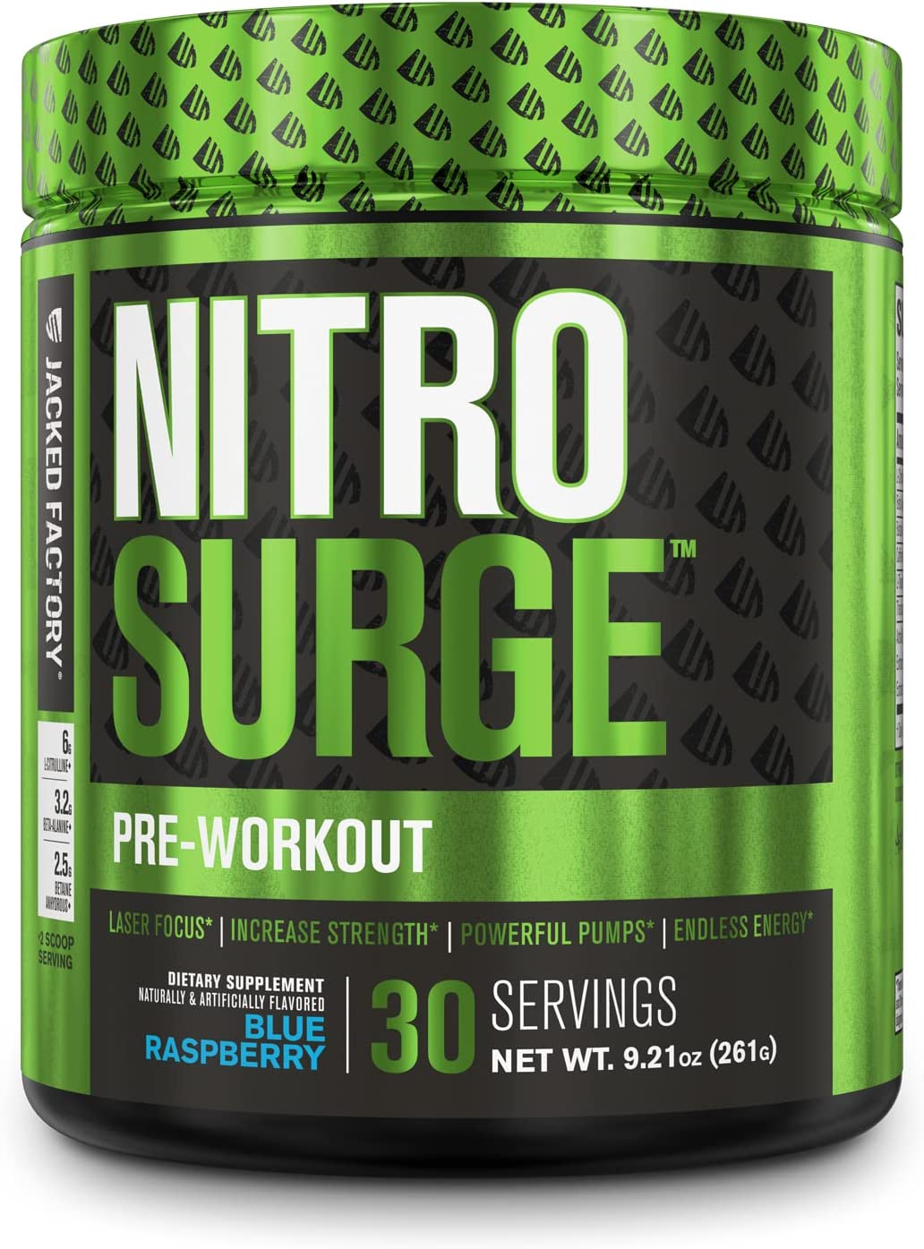 NITROSURGE Pre Workout Supplement - Energy Booster, Instant Strength Gains, Clear Focus, & Intense P