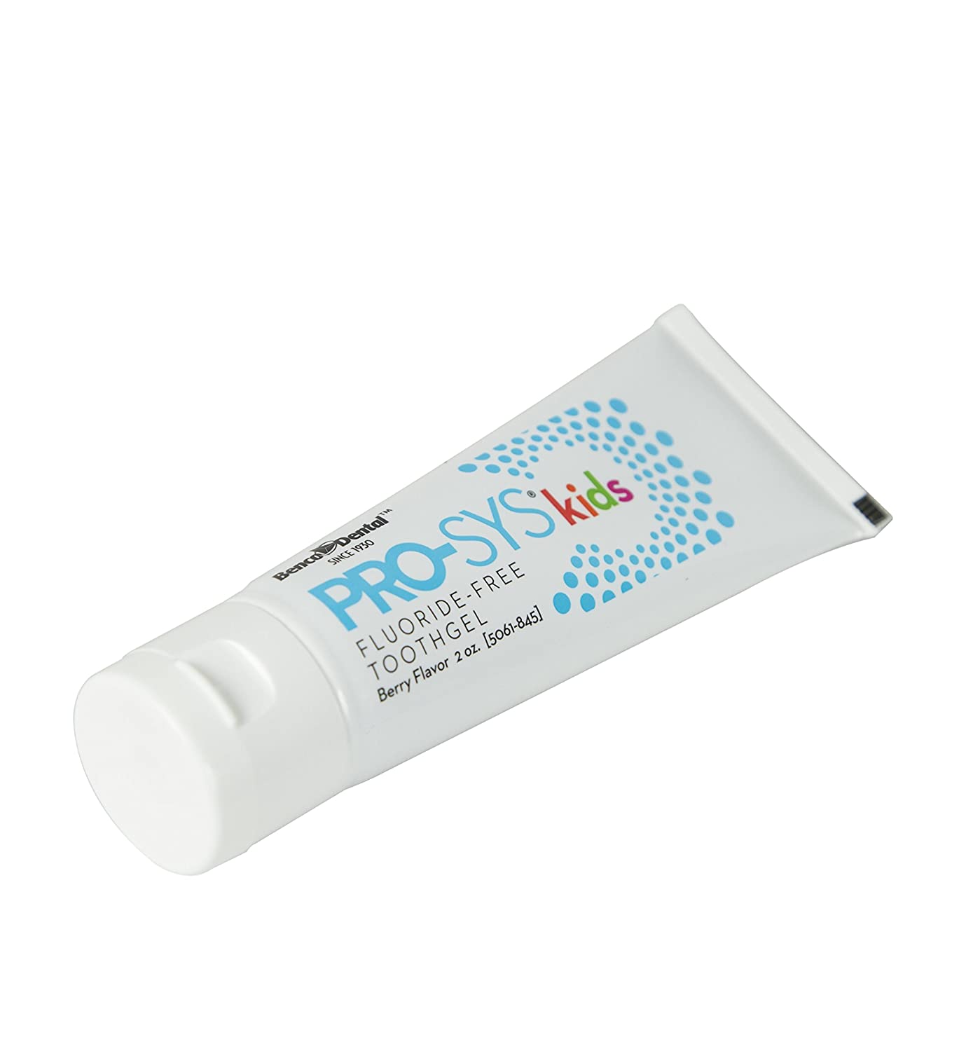 PRO-SYS Kids Fluoride Free Toothpaste, ADA Accepted, Berry Flavor Toothgel, Dentist Recommended, Pac