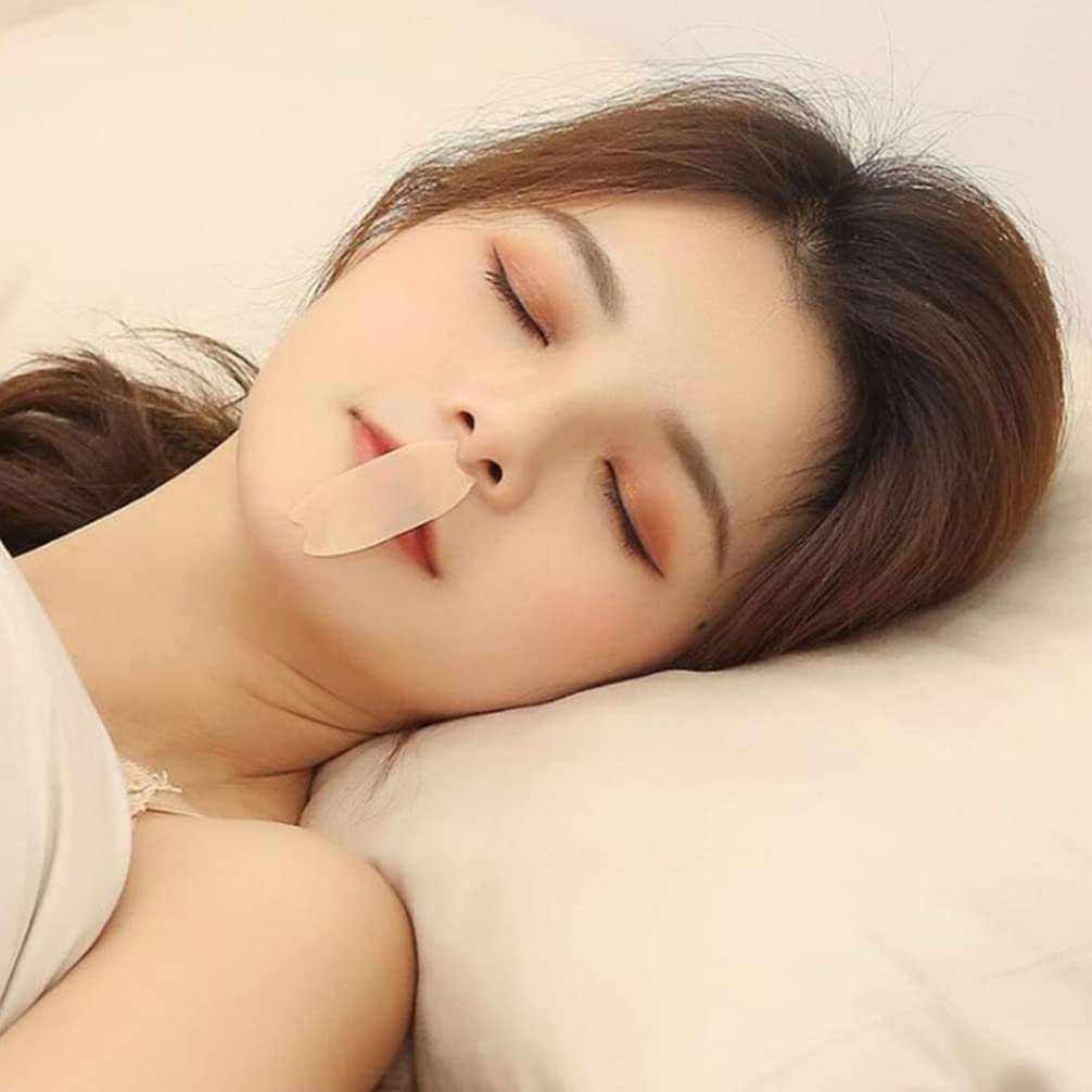 Kisangel 60Pcs Snoring Tape Sleep Strips Anti Snoring Sleeping Mouth Tape for Mouth Breathing and Re