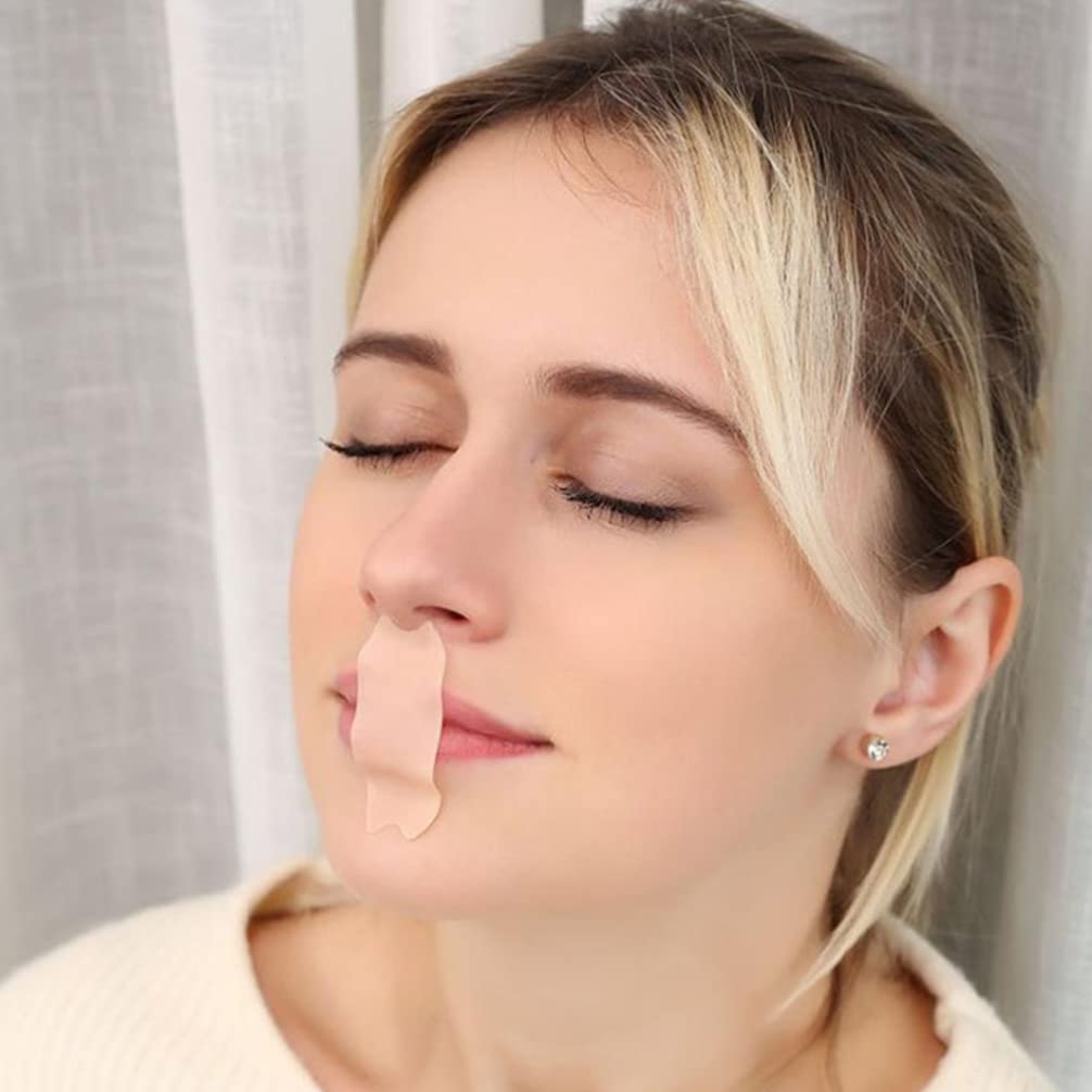 Kisangel 60Pcs Snoring Tape Sleep Strips Anti Snoring Sleeping Mouth Tape for Mouth Breathing and Re