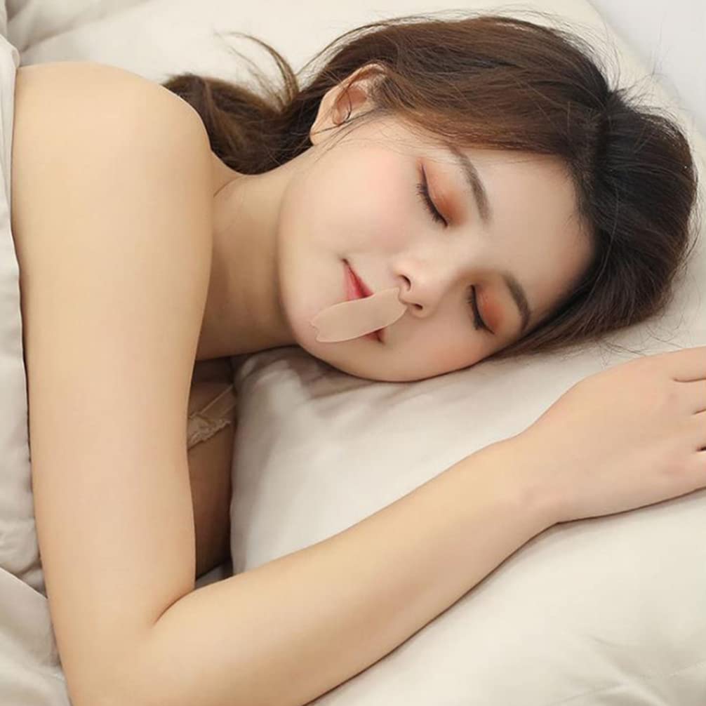 Kisangel 60Pcs Snoring Tape Sleep Strips Anti Snoring Sleeping Mouth Tape for Mouth Breathing and Re