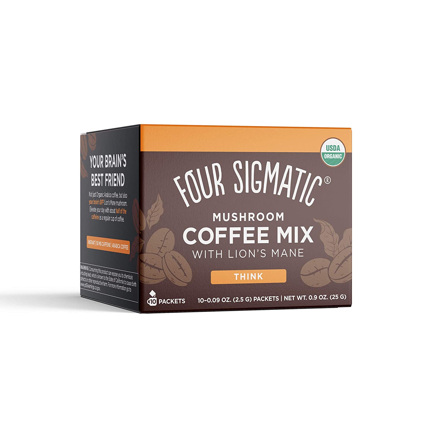 Four Sigmatic Chaga Mushroom Elixir, Organic Chaga Mushroom Powder, Pack of 20 & Mashroom Instant Co