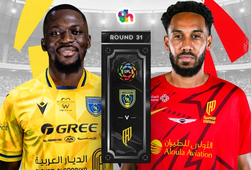 AlTaawoun vs AlQadsiah - Roshen League 2024/2025, round 31