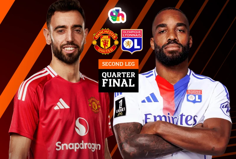 Manchester united vs Lyon  - Europa League Quarter-finals - 2nd leg