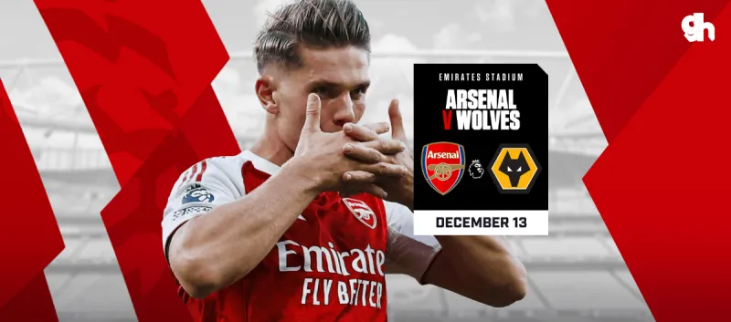 Arsenal vs Wolverhampton - Premier League 2024/25 Matchweek 16