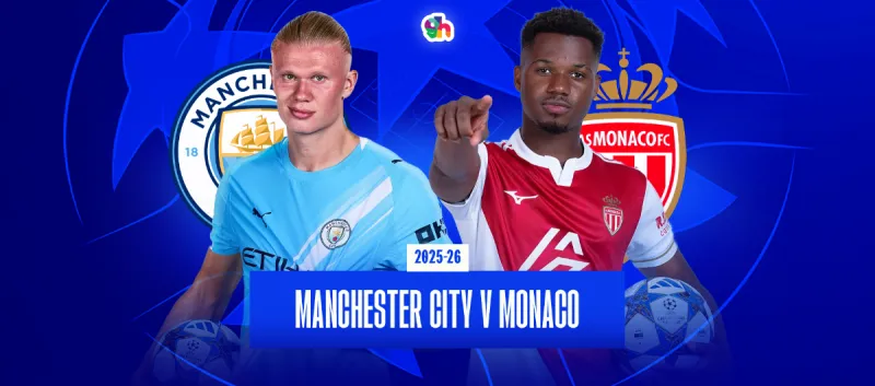 موناكو ضد مانشستر سيتي - دور مجموعات دوري أبطال أوروبا 2026/2025