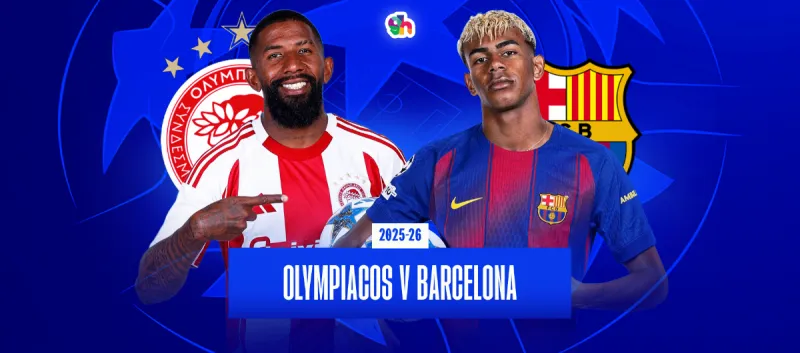 برشلونة ضد اولمبياكوس - دور مجموعات دوري أبطال أوروبا 2026/2025
