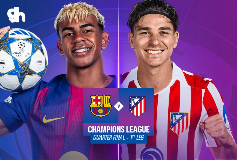 برشلونة ضد اتليتكو مدريد – ذهاب دوري أبطال أوروبا دور الـ8