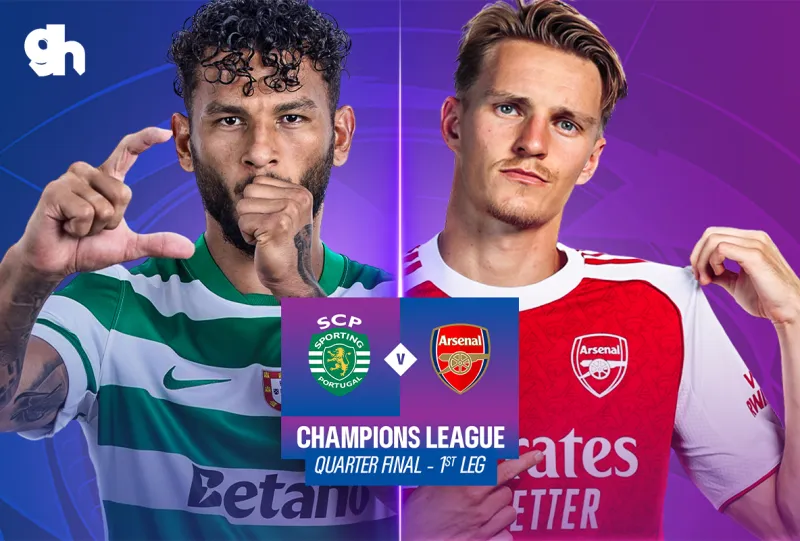 سبورتينغ لشبونة ضد أرسنال – ذهاب دوري أبطال أوروبا دور الـ