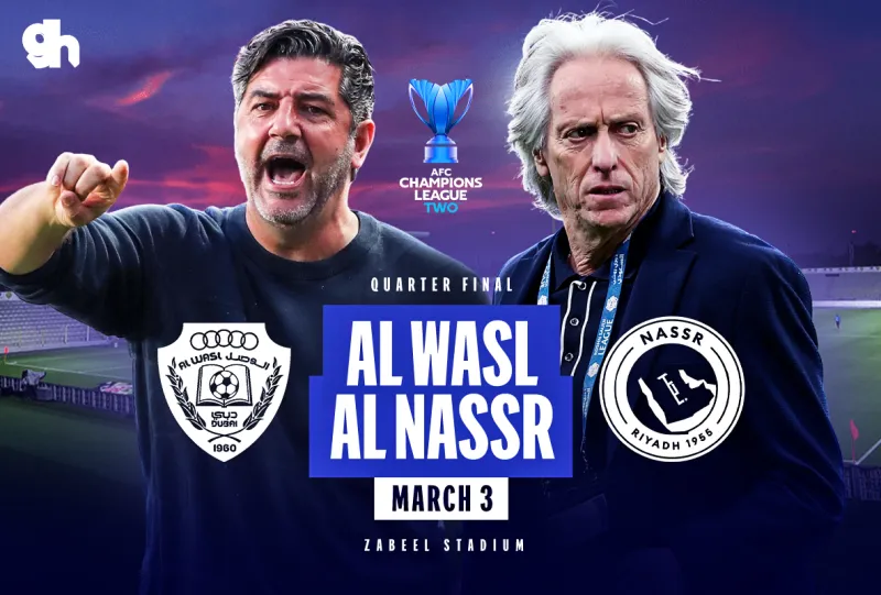 الوصل الإماراتي ضد النصر السعودي – دور ربع النهائي (خروج مغلوب) – دوري أبطال آسيا