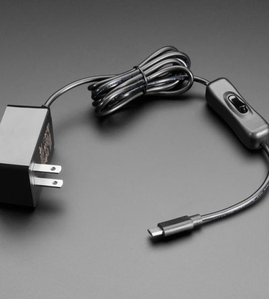 Wall Power Supply with USB C - 5V 3A Output and Switch