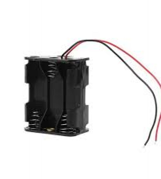 back to back 6AA Batteries Storage Box Holder