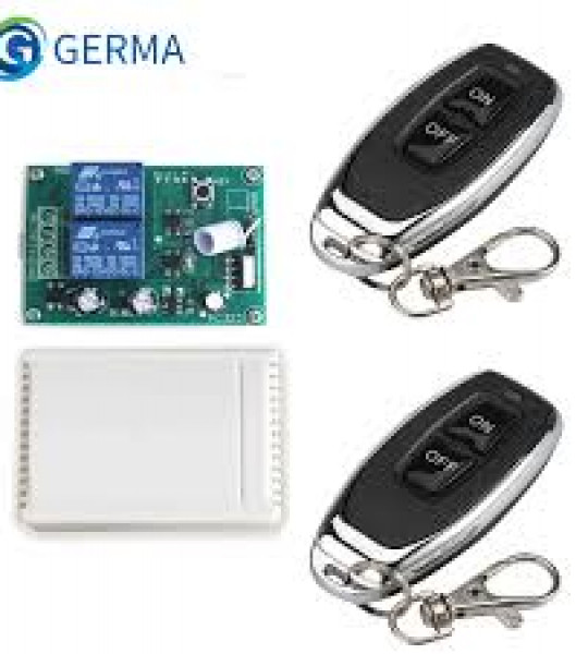 DC12V 2-way wireless remote control switch 433mhz with 2 remote controls