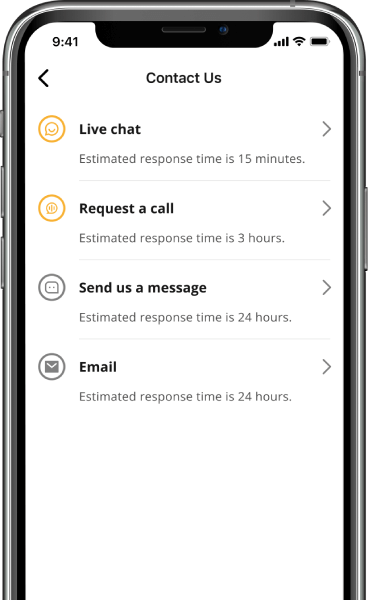 Premium Support Student App Screen